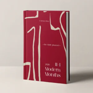 CHECK-IN RED [EN] Daily Planner 2026